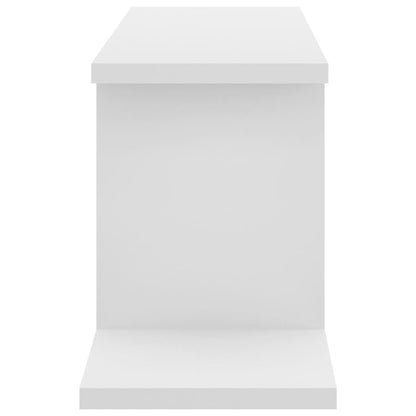 vidaXL Étagère murale TV blanc 125x18x23 cm en bois d'ingénierie