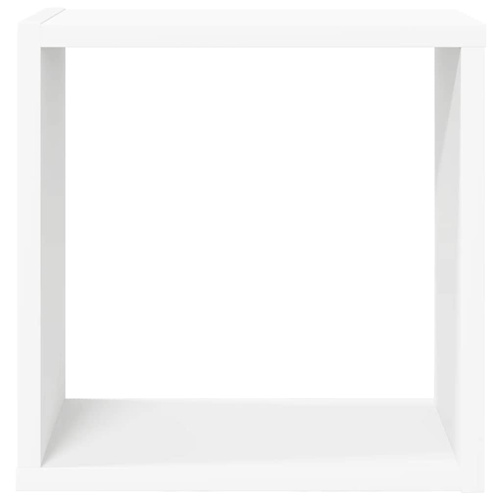 vidaXL Étagères cubes 2 pcs Blanc 30x15x30 cm