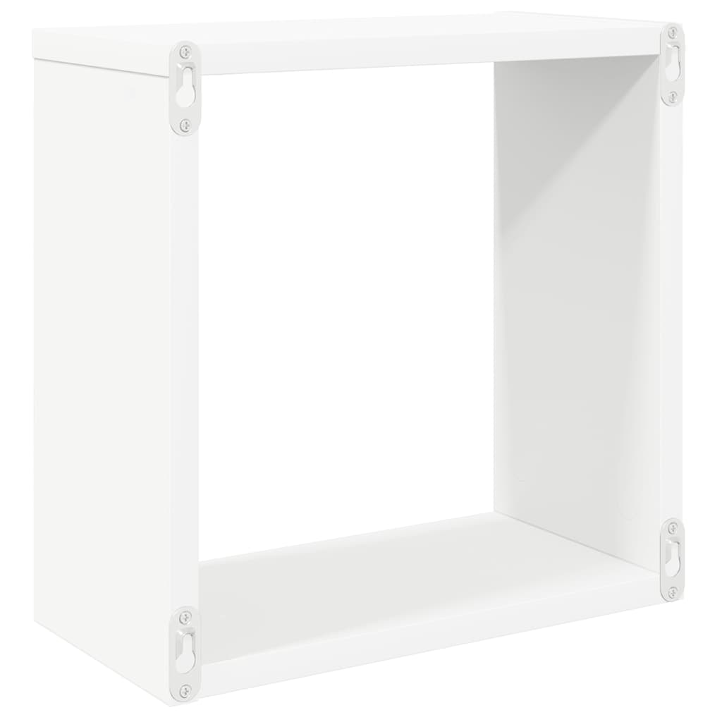 vidaXL Étagères cubes 4 pcs Blanc 30x15x30 cm