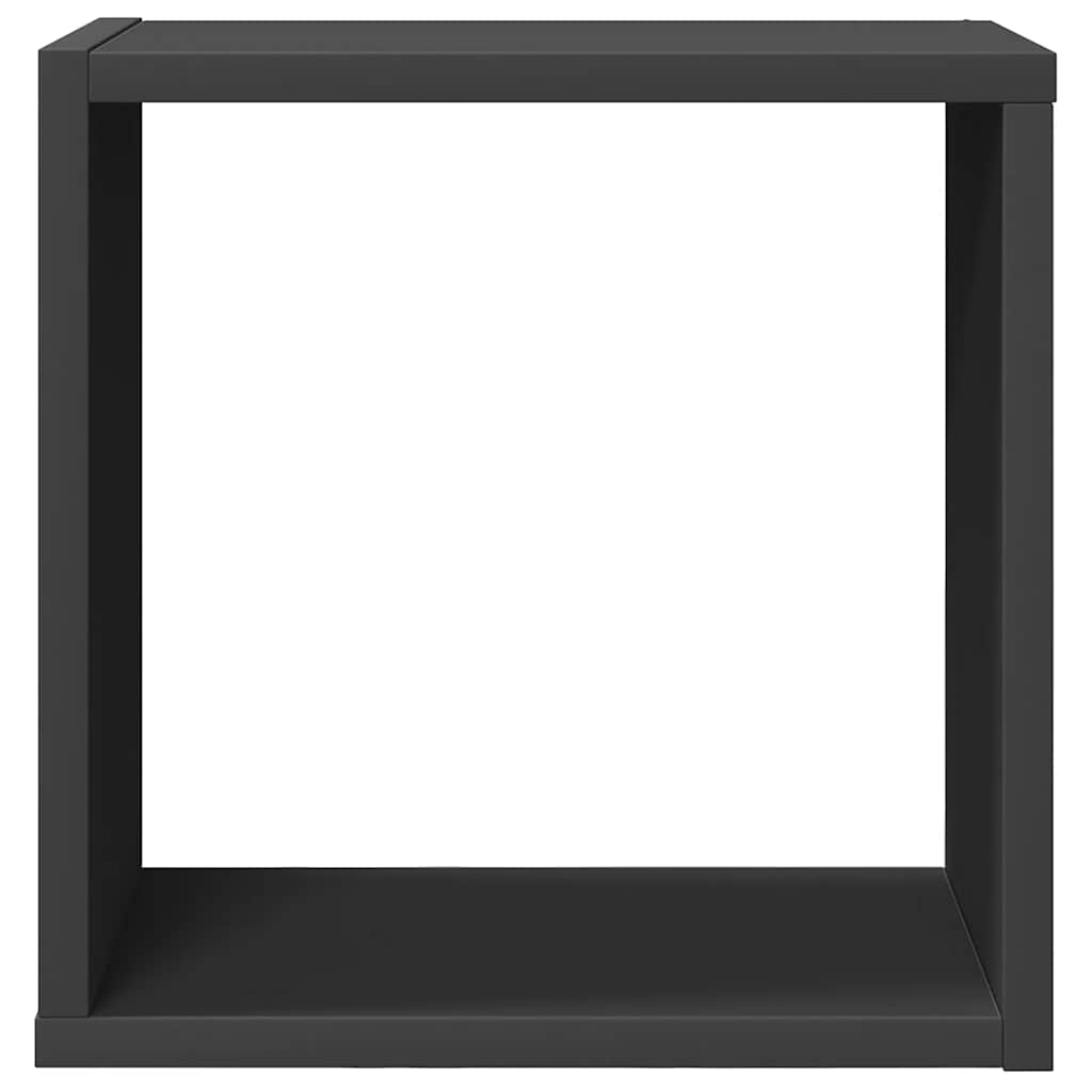 vidaXL Étagères cubes 4 pcs Gris 30x15x30 cm