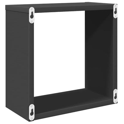 vidaXL Étagères cubes 4 pcs Gris 30x15x30 cm