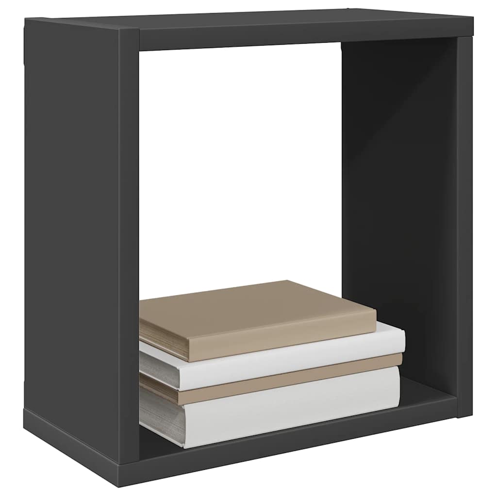 vidaXL Étagères cubes 6 pcs Gris 30x15x30 cm