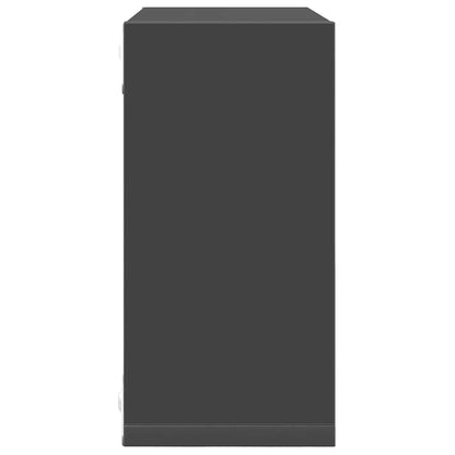 vidaXL Étagères cubes 6 pcs Gris 30x15x30 cm