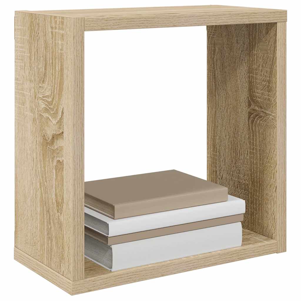 vidaXL Étagères cubes 6 pcs. Chêne Sonoma 30x15x30 cm