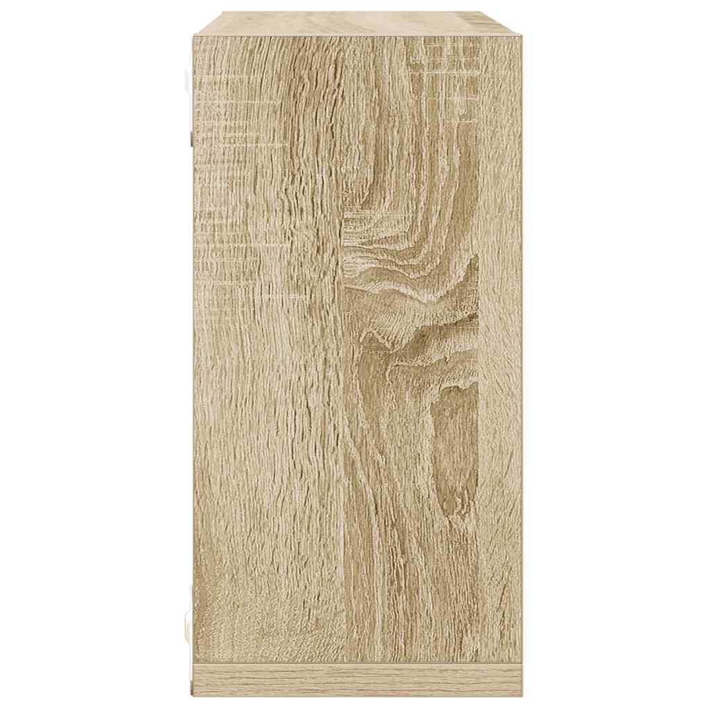 vidaXL Étagères cubes 6 pcs. Chêne Sonoma 30x15x30 cm