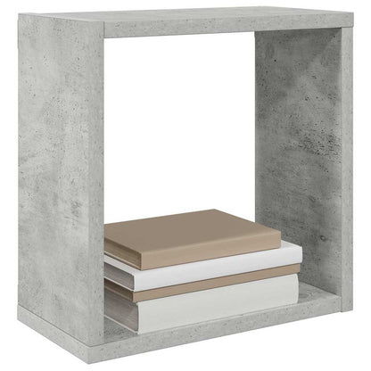 vidaXL Étagères cubes 2 pcs Gris béton 30x15x30 cm