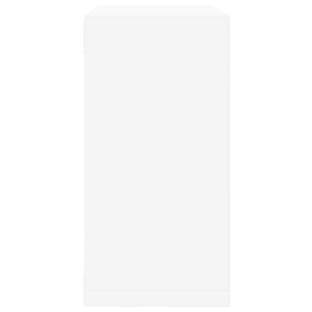 vidaXL Étagères cubes 2 pcs Blanc et chêne Sonoma 30x15x30 cm