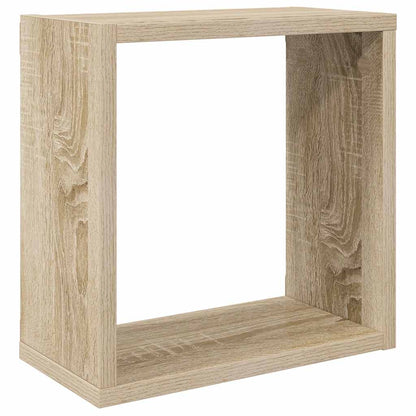 vidaXL Würfelregale 4 Stk. Weiß und Sonoma-Eiche 30x15x30 cm