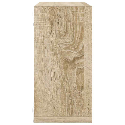 vidaXL Würfelregale 4 Stk. Weiß und Sonoma-Eiche 30x15x30 cm