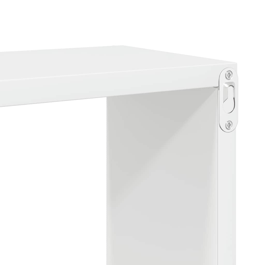 vidaXL Étagères cubes 4 pcs Blanc brillant 30x15x30 cm