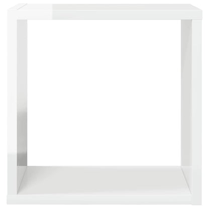 vidaXL Étagères cubes 6 pcs Blanc brillant 30x15x30 cm