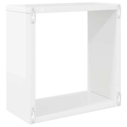 vidaXL Étagères cubes 6 pcs Blanc brillant 30x15x30 cm