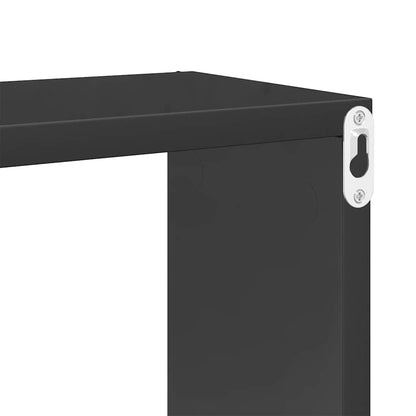 vidaXL Würfelregale 6 Stk. Hochglanz-Grau 30x15x30 cm
