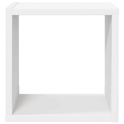 vidaXL Étagères cubes 2 pcs Blanc 26x15x26 cm