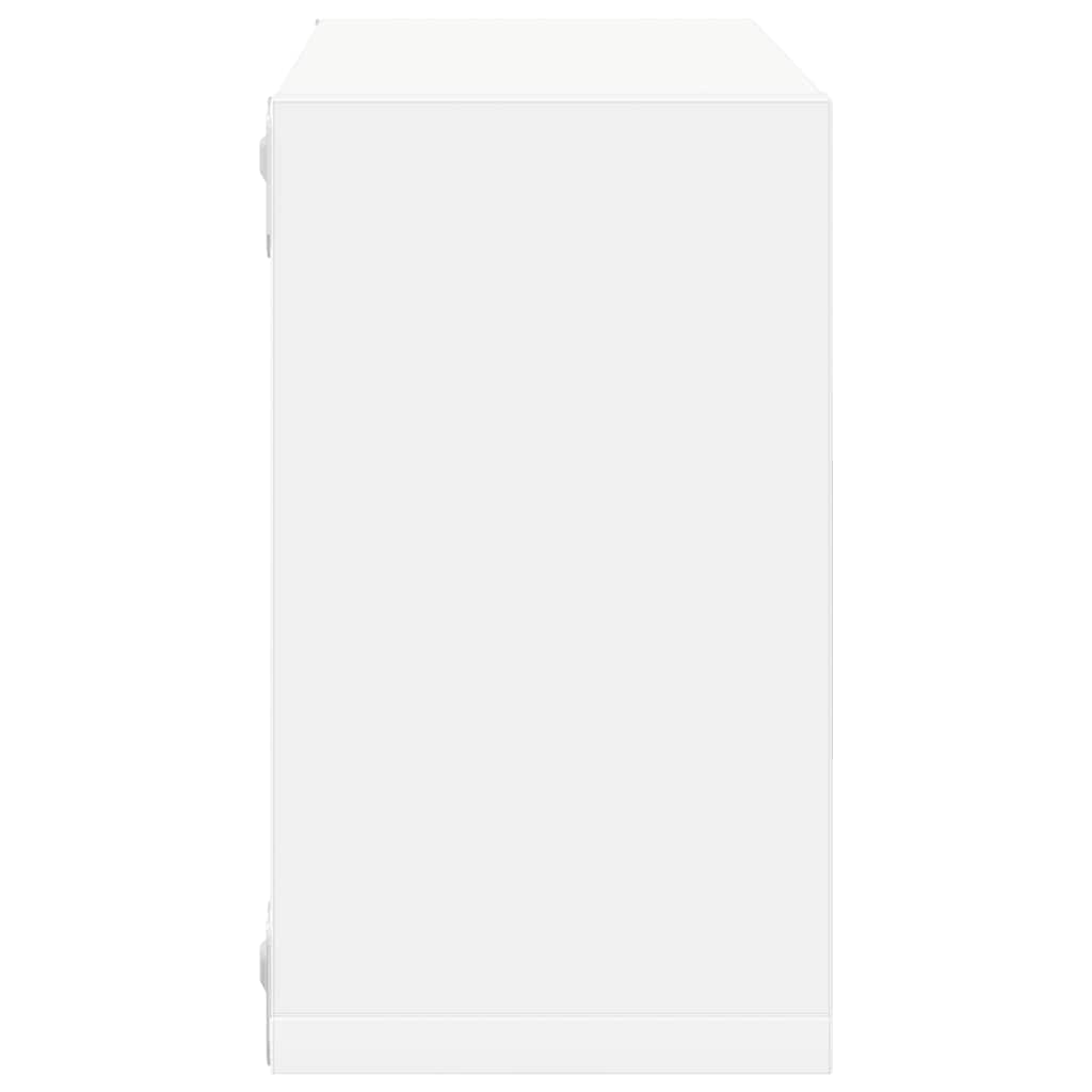 vidaXL Étagères cubes 2 pcs Blanc 26x15x26 cm