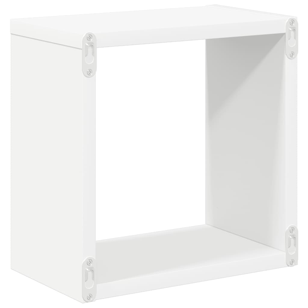 vidaXL Étagères cubes 4 pcs Blanc 26x15x26 cm