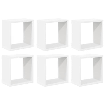 vidaXL Étagères cubes 6 pcs Blanc 26x15x26 cm