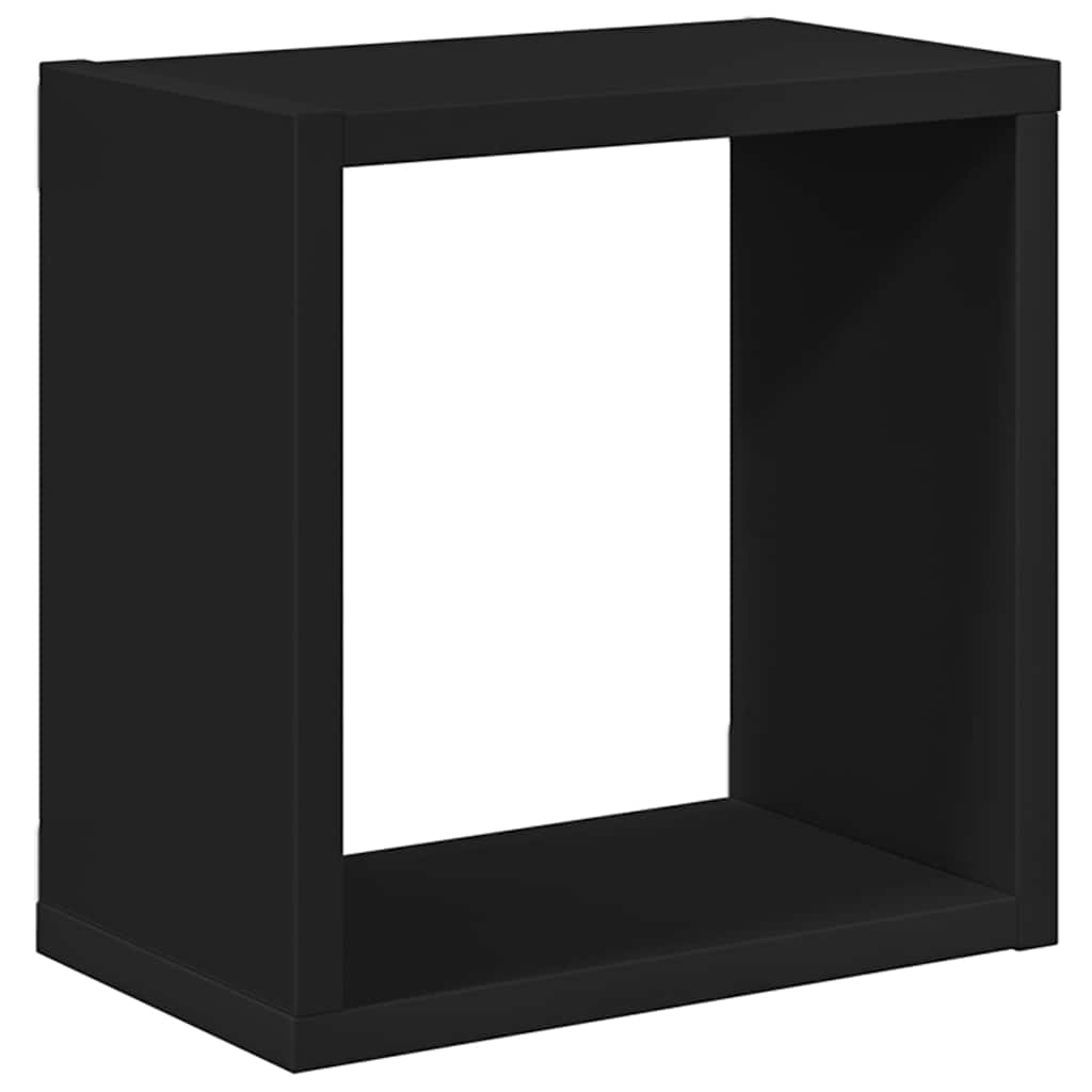 vidaXL Étagères cubes 4 pcs Noir 26x15x26 cm