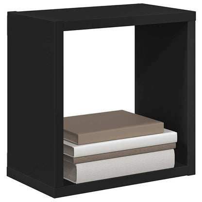 vidaXL Étagères cubes 6 pcs Noir 26x15x26 cm