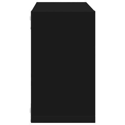 vidaXL Étagères cubes 6 pcs Noir 26x15x26 cm