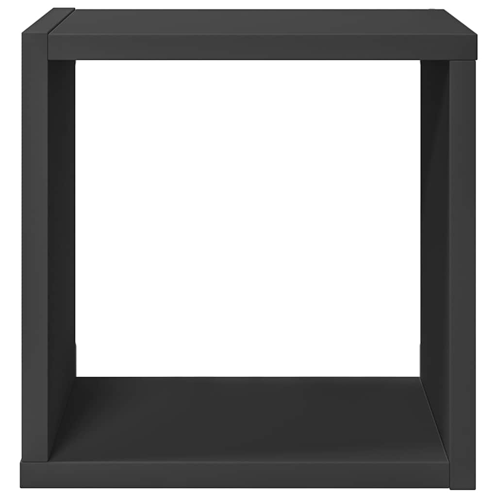 vidaXL Étagères cubes 2 pcs Gris 26x15x26 cm