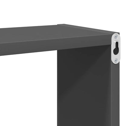 vidaXL Étagères cubes 2 pcs Gris 26x15x26 cm
