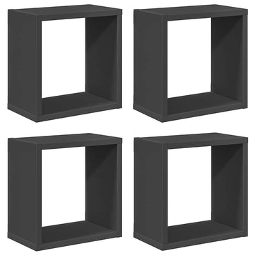 vidaXL Würfelregale 4 Stk. Grau 26x15x26 cm