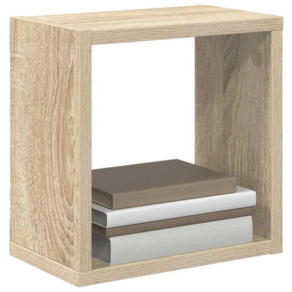 vidaXL Étagères cubes 2 pcs Chêne sonoma 26x15x26 cm
