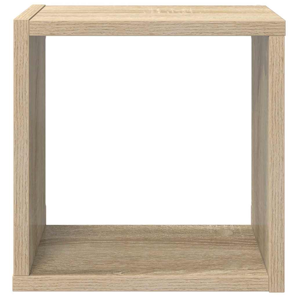 vidaXL Étagères cubes 2 pcs Chêne sonoma 26x15x26 cm