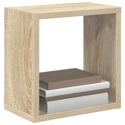 vidaXL Étagères cubes 4 pcs Chêne Sonoma 26x15x26 cm