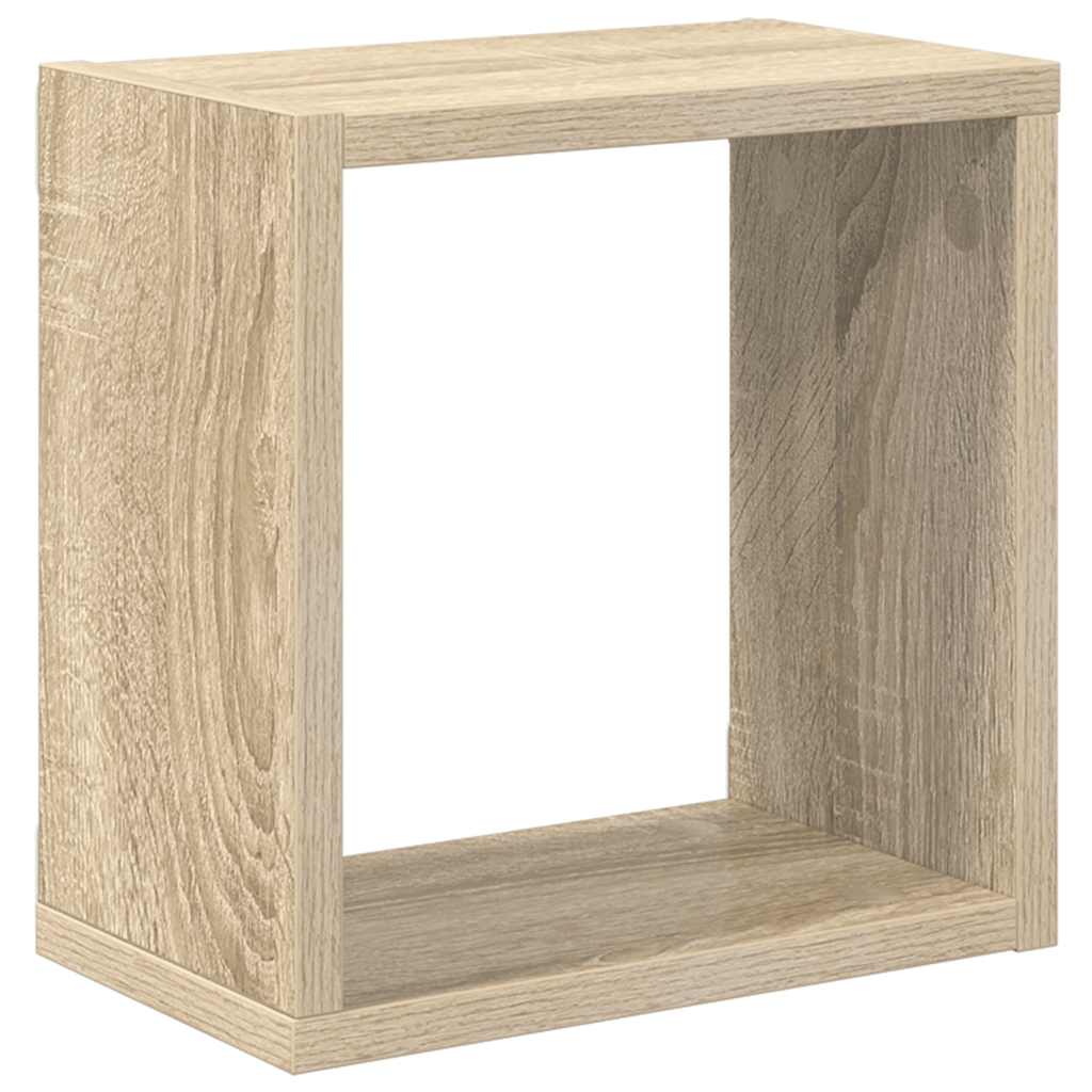 vidaXL Étagères cubes 4 pcs Chêne Sonoma 26x15x26 cm