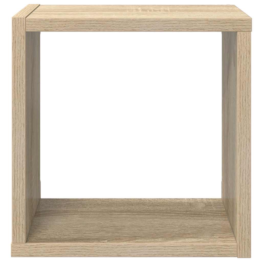 vidaXL Étagères cubes 4 pcs Chêne Sonoma 26x15x26 cm