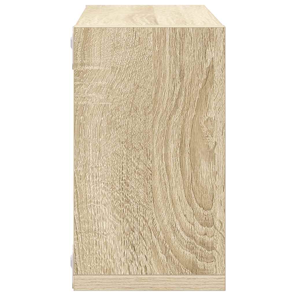 vidaXL Étagères cubes 6 pcs Chêne sonoma 26x15x26 cm