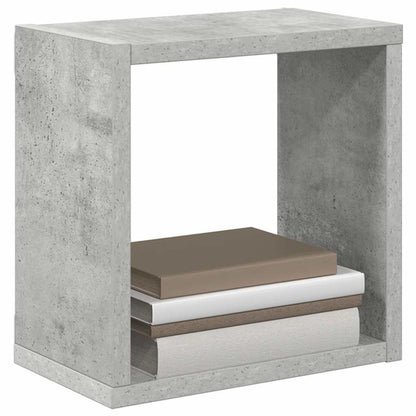 vidaXL Étagères cubes 2 pcs Gris béton 26x15x26 cm
