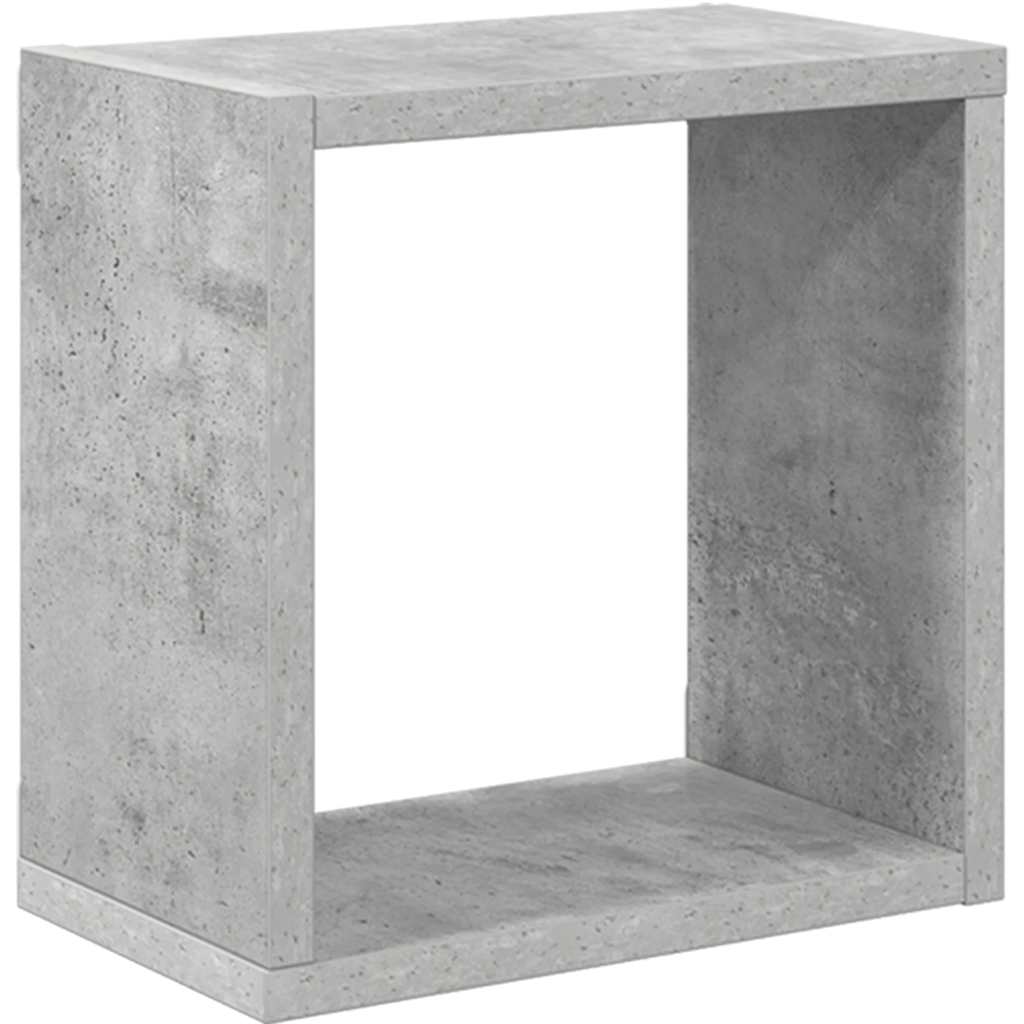 vidaXL Étagères cubes 2 pcs Gris béton 26x15x26 cm