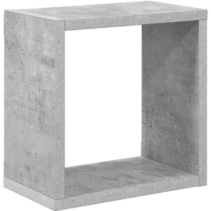 vidaXL Étagères cubes 2 pcs Gris béton 26x15x26 cm