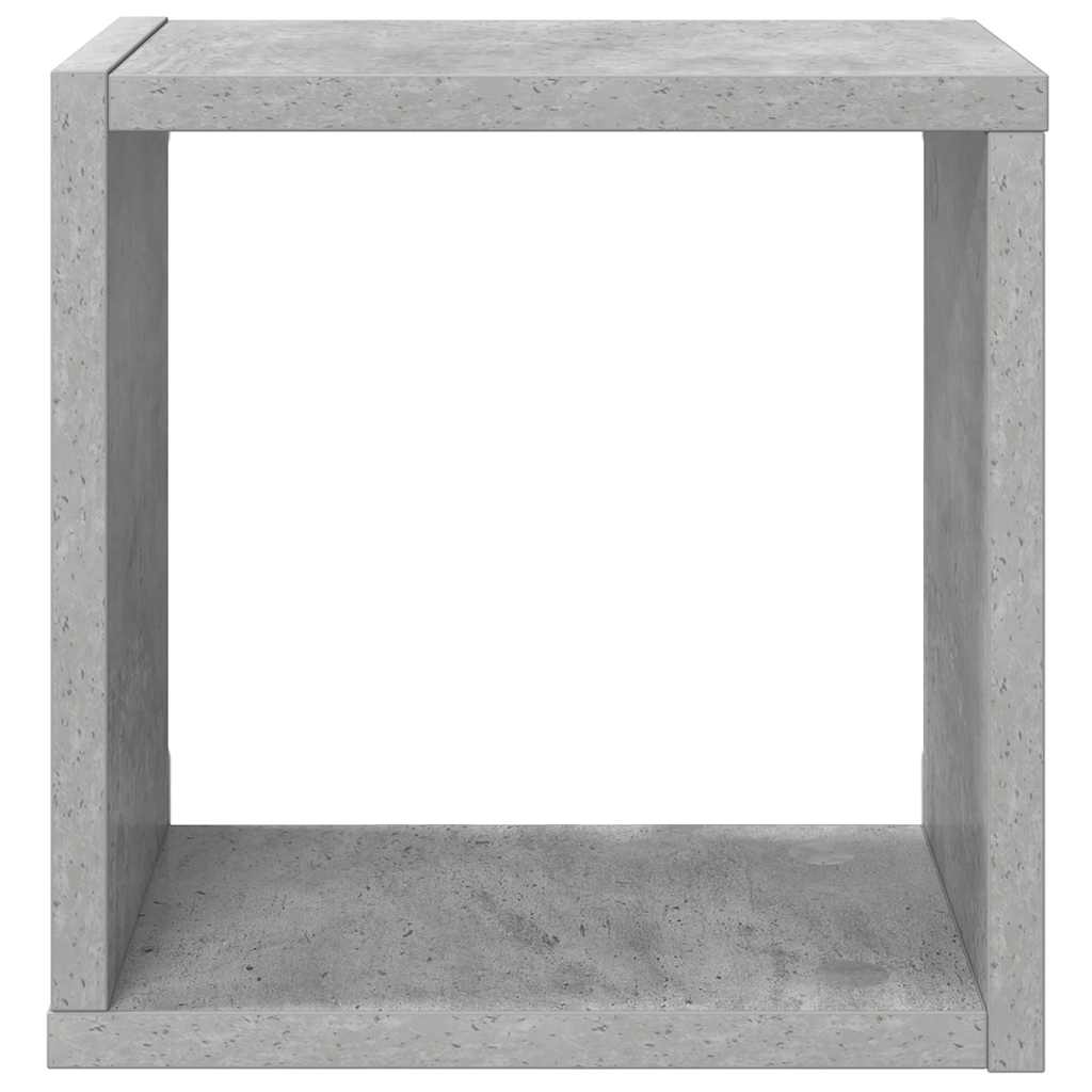 vidaXL Étagères cubes 2 pcs Gris béton 26x15x26 cm
