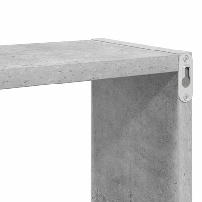 vidaXL Étagères cubes 2 pcs Gris béton 26x15x26 cm