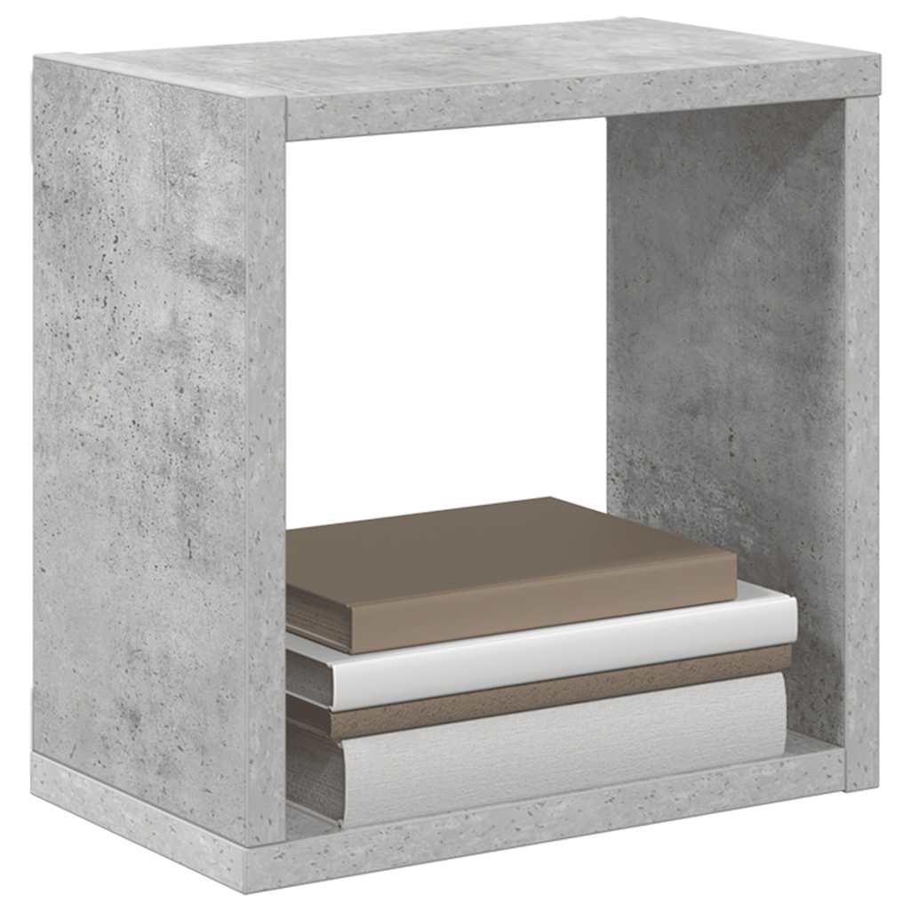 vidaXL Étagères cubes 6 pcs Gris béton 26x15x26 cm