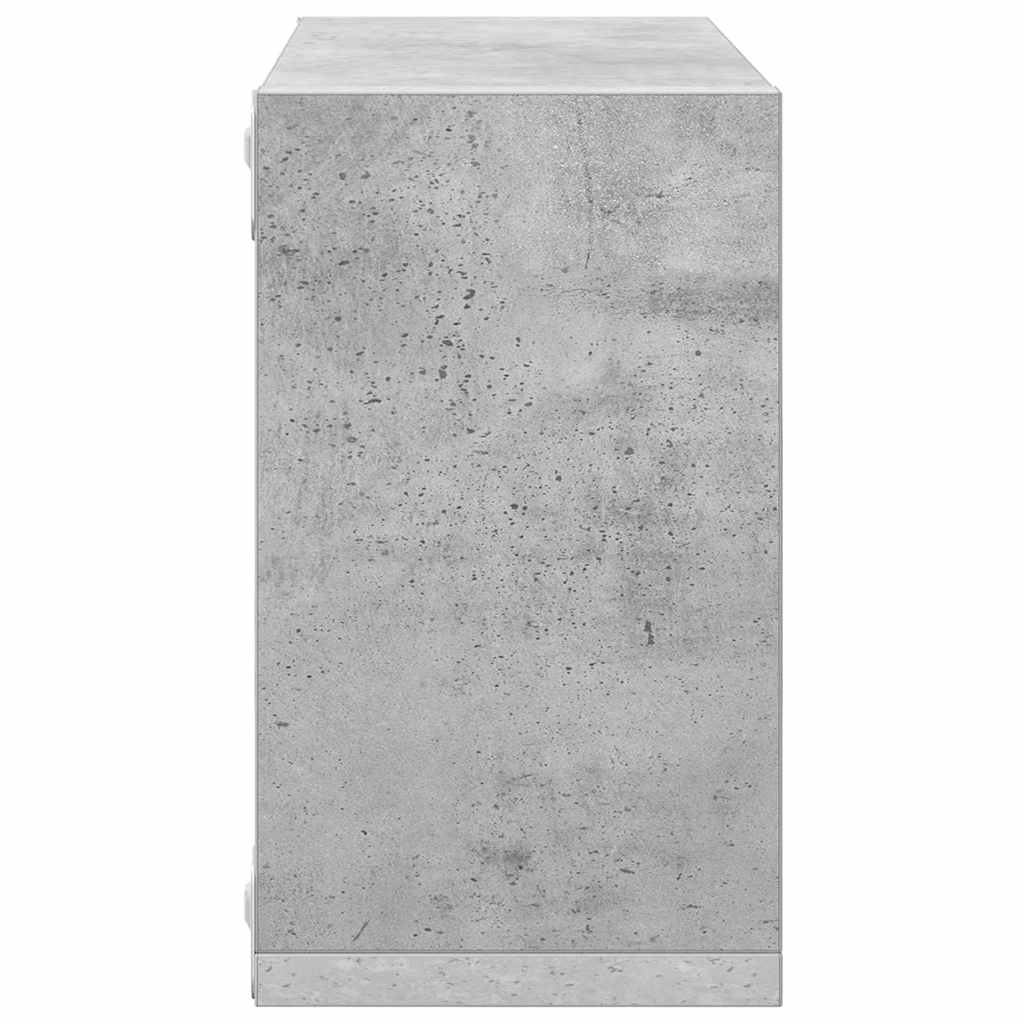 vidaXL Étagères cubes 6 pcs Gris béton 26x15x26 cm