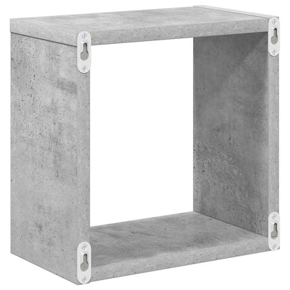 vidaXL Étagères cubes 6 pcs Gris béton 26x15x26 cm