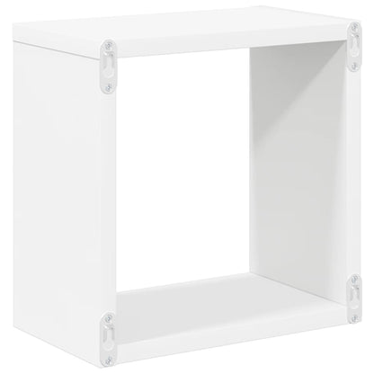 vidaXL Étagères cubes 2 pcs Blanc et chêne Sonoma 26x15x26 cm