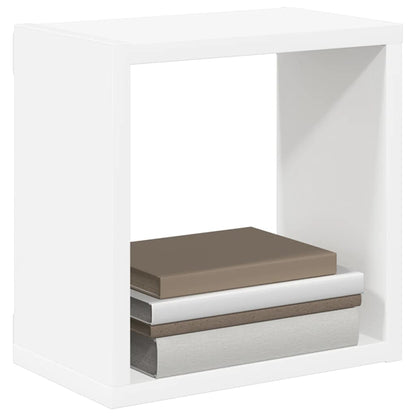 vidaXL Étagères cubes 2 pcs Blanc et chêne Sonoma 26x15x26 cm