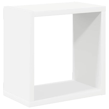 vidaXL Étagères cubes 2 pcs Blanc et chêne Sonoma 26x15x26 cm