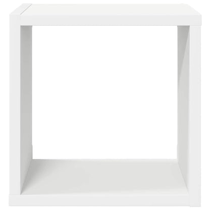vidaXL Étagères cubes 2 pcs Blanc et chêne Sonoma 26x15x26 cm