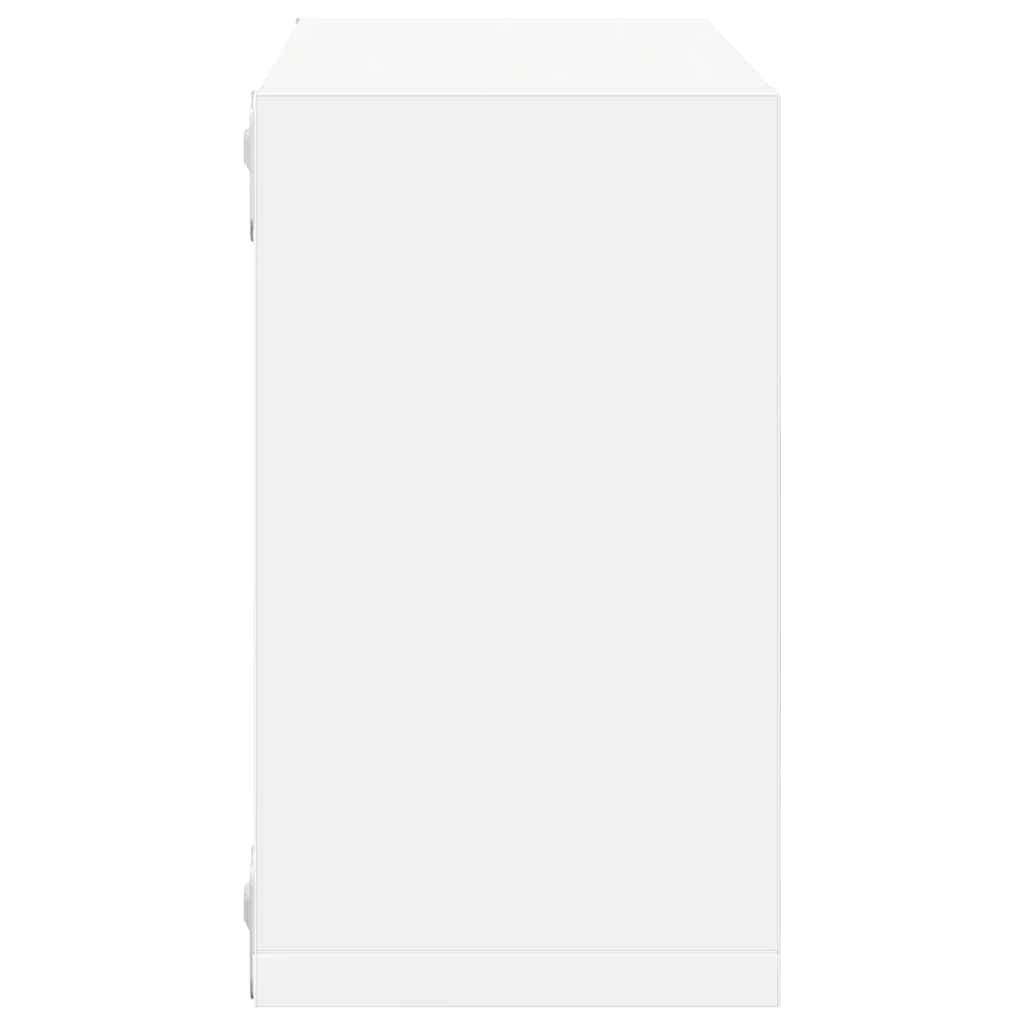vidaXL Étagères cubes 2 pcs Blanc et chêne Sonoma 26x15x26 cm