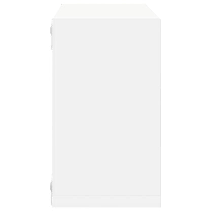 vidaXL Étagères murales cubes 4 pcs Blanc et chêne Sonoma 26x15x26 cm