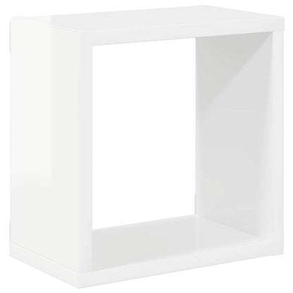 vidaXL Étagères cubes 6 pcs. Blanc brillant 26x15x26 cm