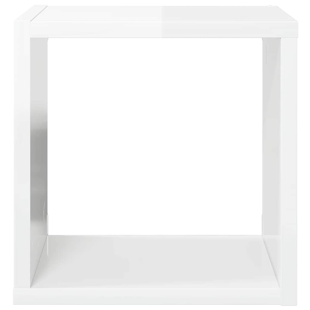 vidaXL Étagères cubes 6 pcs. Blanc brillant 26x15x26 cm