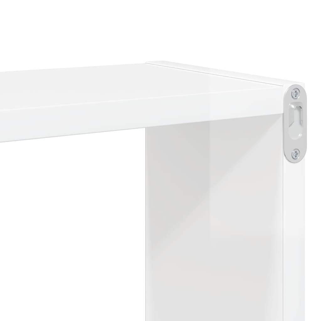 vidaXL Étagères cubes 6 pcs. Blanc brillant 26x15x26 cm
